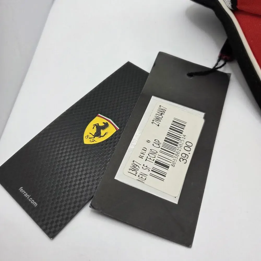 NWT Scuderia Ferrari Tecno Baseball Cap Mens Red One Size - Picture 3 of 10